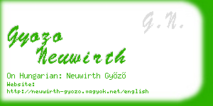 gyozo neuwirth business card